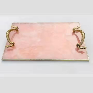 Plateaux décoratifs de Noël en résine de luxe de haute qualité pour restaurants, tables à manger et réceptions de mariage - Product Image 4