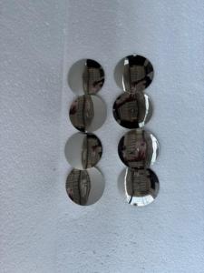 Silver Plated Brass Conchos Metal Button <b>Studs</b> for Leather <b>Bags</b> Belts Craft Decor-Carved Engraved Armour Angel Style Letterpress - Product Image 5