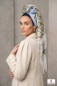 Pañuelo Cuadrado Personalizado con Borlas, Ligero, de Tela Premium, para Mujer, Pañuelo de Moda, Pareo de Playa, Fabricante OEM - Product Image 6