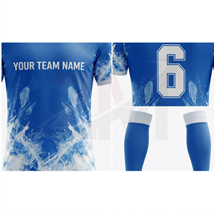 Uniforme de Fútbol para Club, Conjunto de Camiseta y Pantalones Cortos, Ropa Deportiva, Absorbe la Humedad, Personalizable - Product Image 4