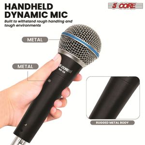 Microfono Dinamico Professionale con Cavo per Karaoke e Canto XLR - Product Image 6