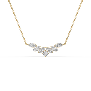 1.40 CARAT Lab Grown Diamond Oval Brilliant Cut 14KT <b>Solid</b> <b>Gold</b> <b>Pendant</b> Lightweight Daily Wear Jewelry - Product Image 3