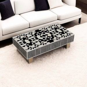 Designer Blue Bone Inlay Living Room Table - Product Image 6