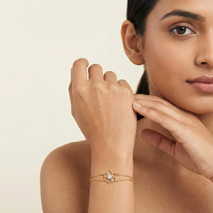 Pulsera de Diamantes Naturales de 0.07 Quilates, Color H-I, Corte Brillante Redondo, Certificado IGI, Claridad VS-SI, Joyería Fina Minada en Tierra - Product Image 1