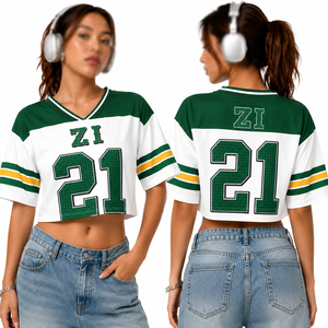 Maillot de football américain assorti pour couple, T-shirt de sport personnalisé, Tenue décontractée d'équipe, Fournisseur OEM sous marque privée - Product Image 4