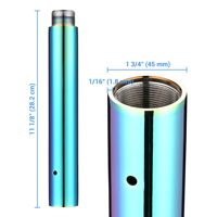Barre de danse extensible de 262 mm, modèle D0100HPWTPU US, pour l'entraînement et la danse sur barre