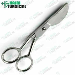 Best Quality Product Applique Scissors Polish Finished Curved Handle Paddle Shaped Blade Duckbill Stainless Steel by Hasni S - Product Image 5