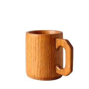 Jarra de Madera Pulida para Café, Hecha a Mano, Ligera, a Prueba de Fugas, Estilo Americano, para Cerveza o Té, Jarra Tradicional de Madera Sólida - Product Image 3