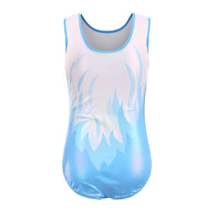 Justaucorps de gymnastique personnalisés par sublimation avec des motifs scintillants pour les compétitions adultes - Vêtements de danse en polyester en gros - Product Image 3