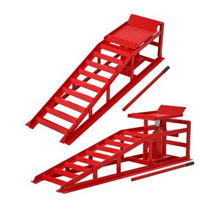 Set di 2 Rampe Idrauliche a Basso Profilo per Sollevamento Auto, 5T 11000lbs, Rampe di Servizio per Garage, per Camion, Rimorchi e Veicoli - Product Image 1