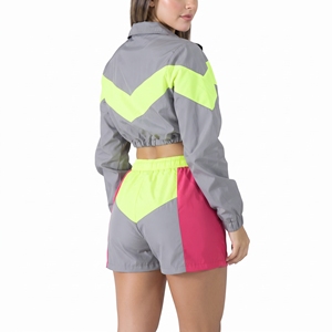 Conjunto Deportivo Unisex de 2 Piezas, Top Corto con Capucha y Manga Larga, Transpirable, 100% Algodón Ecológico, para Primavera/Verano - Product Image 2