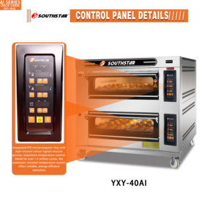 Horno Profesional Southstar de 2 Niveles y 4 Bandejas, Horneado Uniforme, Alta Eficiencia <span class=keywords><strong>para</strong></span> <span class=keywords><strong>Panadería</strong></span> con Control Inteligente - Product Image 2