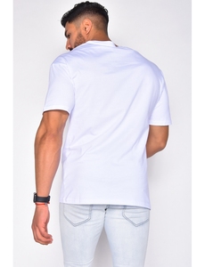 Camisa Casual Blanca de Manga Corta para Hombre, Cuello Mao, Color Sólido, 100% Algodón Ecológico, Ropa de Verano - Product Image 1