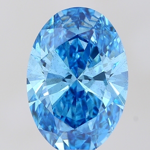 Diamant non monté certifié IGI 7.06 ovale SI1, diamant cultivé neuf - Product Image 1