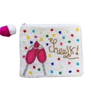 Decorative Beaded Coin Purse Handmade Storage Pouch for Cash Coins and Cards At Best Price - Product Image 5