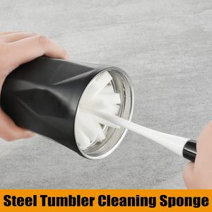 Confezione da 3 spazzole per la pulizia di bottiglie e piatti in vetro con manico per la pulizia con spugna - Product Image 4