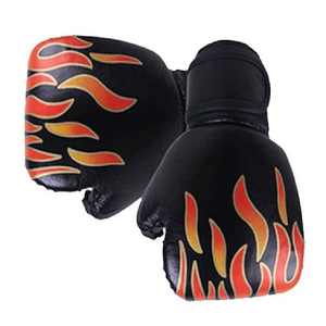 Guantes de Boxeo Negros Personalizados OEM para Niños, de Cuero PU Impreso, Estilo Casual Inteligente, para Entrenamiento - Product Image 5
