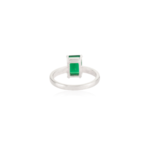 Bague fine en argent sterling 925, 100 % authentique, avec pierre précieuse onyx vert, prix de gros, pour femme, idéale pour les mariages et les soirées. - Product Image 6