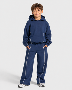Kid Boys Fleece 2 Piece <b>Set</b> Boys Casual Fleece Sportswear Wholesale Kids Fleece <b>Sets</b> Private Label Kids Fleece Tracksuit - Product Image 1