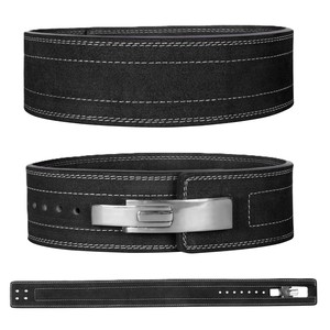 High Quality Cheap Price Trending Top Genuine Leather Adjustable Weight Lifting Lever <b>Belt</b> for Powerlifting - Product Image 1