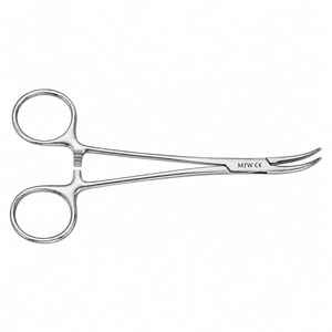 Pinces hémostatiques micro-halsted courbées 14 cm en acier inoxydable, pinces hémostatiques chirurgicales, instrument médical - Product Image 5