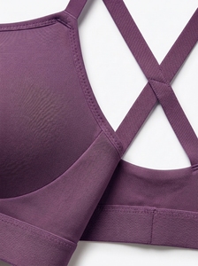 Soutien-gorge de sport sans couture pour femme, doux, respirant, écologique, avec logo frontal, idéal pour le fitness, le yoga, la course à pied et la gym - Product Image 3