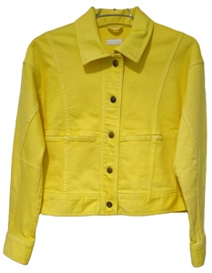 Veste personnalisée en sergé 100% coton pour femmes, style décontracté, décoration à boutons, coutures à double aiguille, à carreaux pour l'automne/hiver, respirante - Product Image 1