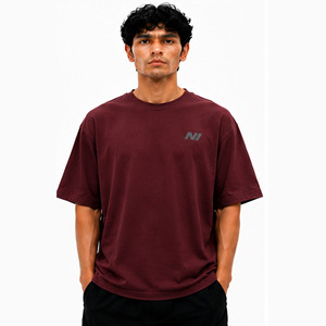 Camiseta de Hombre OEM, Talla Grande, 100% Algodón, Cuello Redondo, Manga Corta, Estilo Casual Urbano, Tejido Jersey Transpirable, Logotipo Estampado en la Parte Delantera - Product Image 6