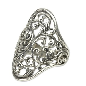 Anillo de Cóctel Envolvente de Plata de Ley 925, Hecho a Mano, para Mujer, Regalo de Compromiso, Boda, Aniversario, Joyería Fina - Product Image 4