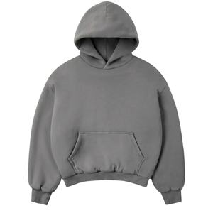 Sweat à capuche pour homme en coton épais et lourd, de haute qualité, surdimensionné, style streetwear - Product Image 1