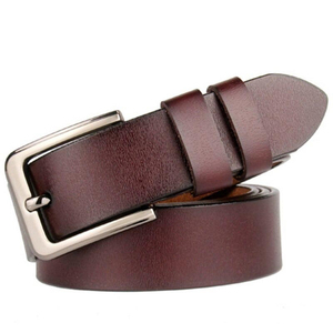 Cinturones de Cuero Marrón Completos a Precio de Mayoreo, Cinturones de Cuero Genuino de Primera Calidad Hechos a Medida con Logotipo Personalizado para Hombre - Product Image 2