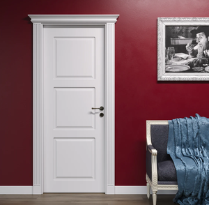 Porte d'entrée extérieure en bois massif de chêne et de teck de qualité supérieure, à ouverture latérale, surface finie, isolation acoustique, haute durabilité, style minimaliste pour villa - Product Image 1