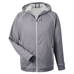 เสื้อฮู้ดผ้าฝ้ายโพลีเอสเตอร์สำหรับผู้ชายเสื้อมีฮู้ดป้ายโลโก้แบบซิปดีไซน์แฟชั่นล่าสุด - Product Image 2