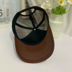 Trucker <b>Cap</b> <b>Hats</b> Structured Outdoor <b>Hat</b> With Embroidery Mesh Curved Brim Street Poly Cotton Fabric And <b>Hat</b> For Men And Women - Product Image 4