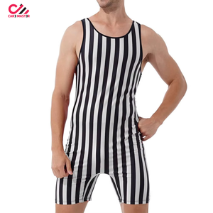 Nouveau justaucorps de lutte personnalisé pour hommes avec logo du drapeau national du Pérou sur le devant, extensible, léger, respirant, 100% polyester - Product Image 1