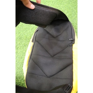Custom Yellow Fashion Waterproof <b>Canvas</b> Sling Bag Lightweight Sports Crossbody <b>Backpack</b> Zipper Closure Casual Travel Gym Bag - Product Image 2