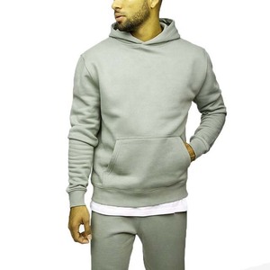 Vêtements pour hommes, survêtement à capuche, couleur unie, coupe décontractée, avec poches latérales, vêtements d'automne, 100% coton respirant - Product Image 6