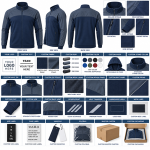 Chaqueta Deportiva con Cierre para Entrenamiento, Chaqueta Deportiva Ligera de Poliéster Transpirable, Proveedor de Ropa Deportiva con Logotipo Personalizado - Product Image 4