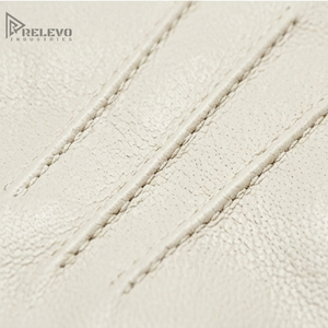 Custom Men Luxury Bone White Genuine Cowhide Leather <b>Gloves</b> Vintage Unlined <b>Driving</b> Dress <b>Gloves</b> OEM Wholesale - Product Image 5