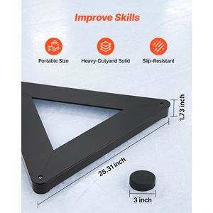 Rebotador de Hockey sobre Hielo de Alta Resistencia, Entrenador de Pases Multiángulo para Práctica de Manejo del Palo - Product Image 3