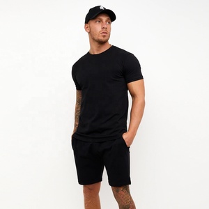 ชุดวอร์มขาสั้นสำหรับผู้ชาย,ชุดสองชิ้นเสื้อแขนสั้นกางเกงขาสั้นกันเหงื่อล่าสุด - Product Image 1