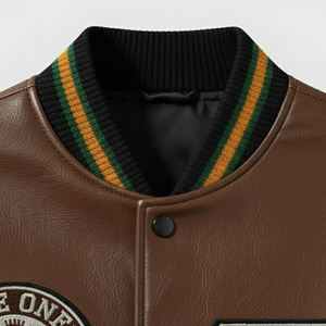 แจ็คเก็ตหนังวาร์ซิตี้สั่งทำพิเศษคุณภาพสูงสำหรับผู้ใหญ่ สวมใส่สบาย สไตล์ไฮสตรีท แจ็คเก็ตวาร์ซิตี้ผู้ชาย - Product Image 5