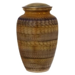 High Quality Classic Aluminium Adult Cremation Urns With Sticker Purple Marble Finished Metal funeral Urns For Human Ashes - Product Image 6