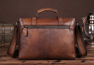 Sac pour ordinateur portable en cuir pour homme, entièrement personnalisé, nouvelle mode, très vendu, qualité supérieure, prix abordable - Product Image 2
