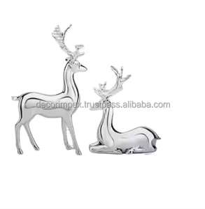 ห้องนั่งเล่นอลูมิเนียมรูปปั้นที่ทำด้วยมือรูปปั้นบนโต๊ะอาหารตกแต่งด้วยการตกแต่ง impex - Product Image 3