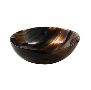 Bol en corne africaine poli, réutilisable, accessoire de cuisine, pour nouilles et pâtes, vintage, écologique, léger, en métal, Long BS - Product Image 3