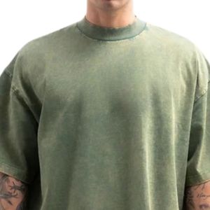 เสื้อยืดผู้ชายไซส์ใหญ่ทรงหลวม แขนสั้น ผ้าฝ้าย สตรีทแวร์ เสื้อยืดลำลอง แฟชั่น เสื้อผ้าลำลอง ขายส่ง รับผลิตตามสั่ง - Product Image 3