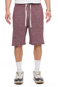 Men's Vintage Eco-Friendly Cotton Fleece <b>Knee</b> Length Shorts Lightweight Relaxed Fit Elastic Waist Comfortable Summer Wear Solid - Product Image 4