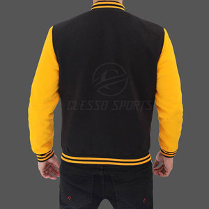Chaqueta Letterman para Hombre, Manga Larga, Estilo Clásico, Informal, Abrigo Cálido, Ajuste Cómodo, Chaqueta Letterman Clásica para Hombre - Product Image 3