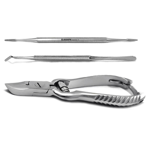 Set of 3 Chiropody Podiatry <b>Nail</b> <b>File</b> Ingrown Heavy Duty Ring Barrel Thick <b>Nails</b> Cutter - Product Image 1